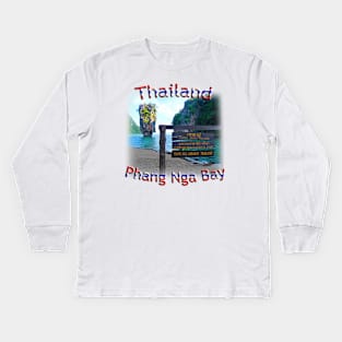 Thailand - Island Paradise in Phang Nga Bay Kids Long Sleeve T-Shirt